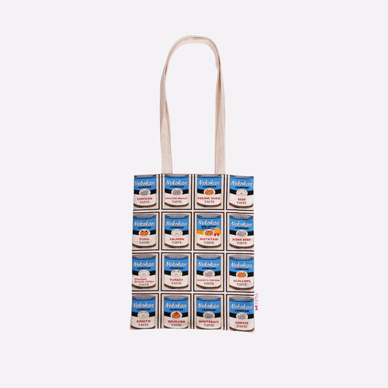 CIETLA Nekokan Cat Condensed Tote Bag Blue Front