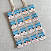 CIETLA Nekokan Cat Condensed Tote Bag Blue
