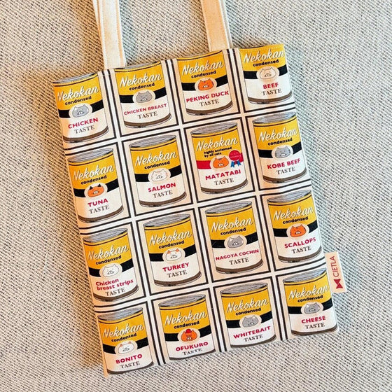 CIETLA Nekokan Cat Condensed Tote Bag Yellow