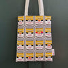 CIETLA Nekokan Cat Condensed Tote Bag Yellow on wall