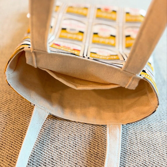 CIETLA Nekokan Cat Condensed Tote Bag Yellow Interior