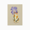 Sunnyside Studios Cat with Iris Umbrella Postcard