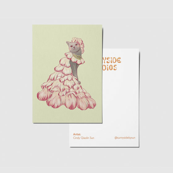 Sunnyside Studios Cat Princess Postcard