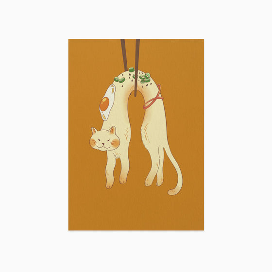 Sunnyside Studios Noodle Cat Postcard