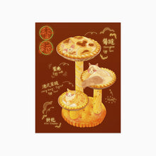  Sunnyside Studios Egg Tart Cat Postcard