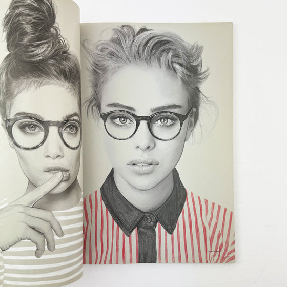 Illustration of a person wearing glasses with a striped shirt on a white background