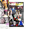 Magazine cover with fashion illustrations and text on a white background