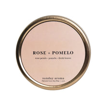  Sunday Aroma Natural Coco-Soy Wax Travel Tin Candle - Rose + Wild Plum